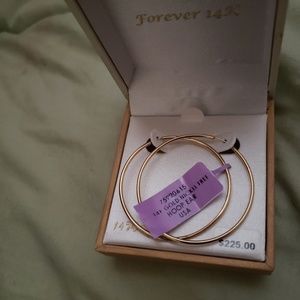 14kt gold hoop earrings